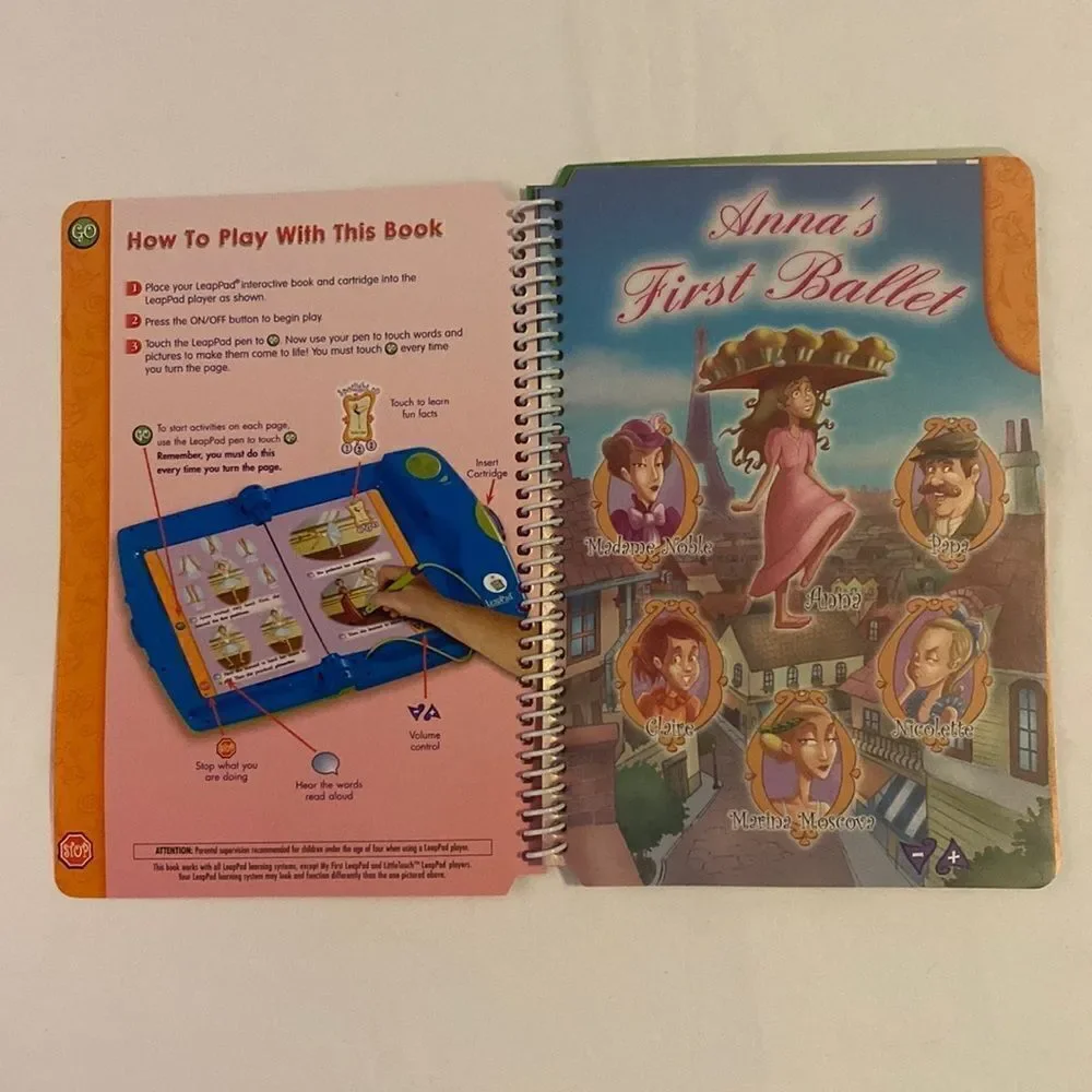 LeapFrog LeapPad Anna’s First Ballet Interactive Book Set K-1st Graders NWT